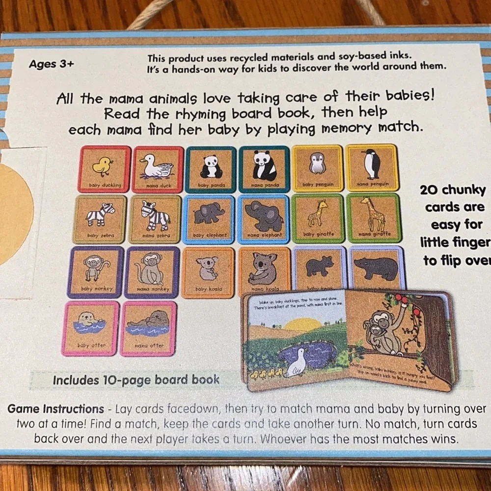 Melissa & Doug Natural Play Book & Puzzle/Game Mamas and Babies Deep Blue Sea